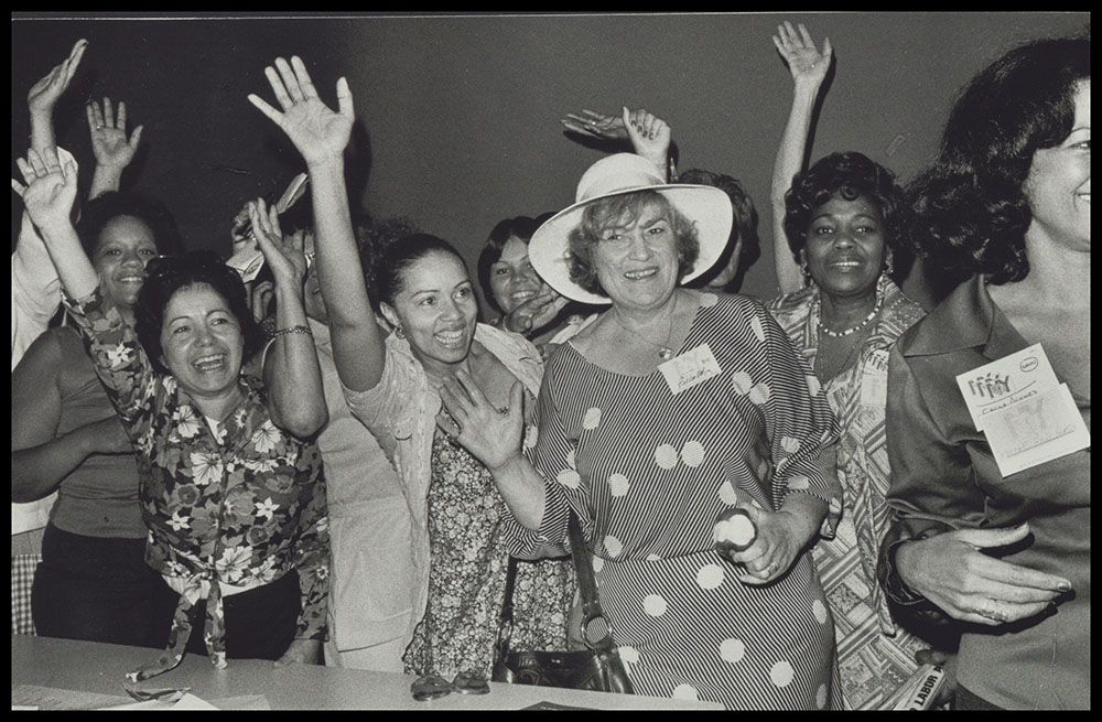 Congresswoman Bella Abzug and Attendees at the 1977 New York State Women's Meeting in Albany page 1