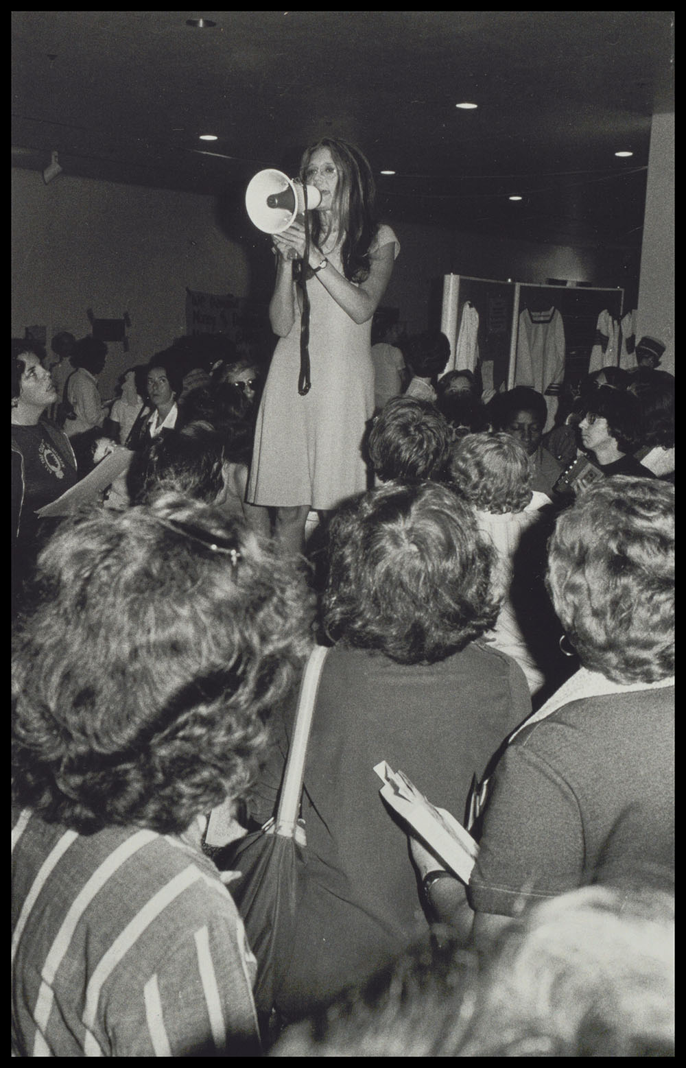 Gloria Steinem Speaking to Attendees at the 1977 New York State Women's Meeting in Albany page 1