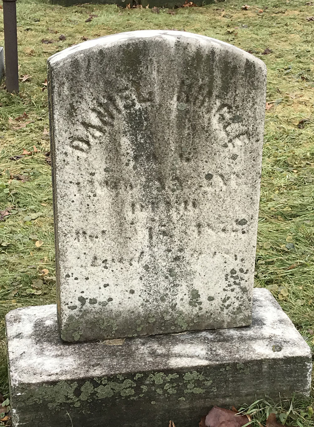 Gravestone for Daniel Ringle page 1