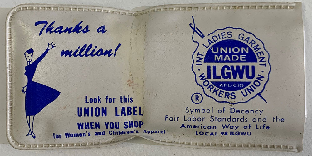 International Ladies Garment Workers Union (ILGWU) Rain Bonnet page 1