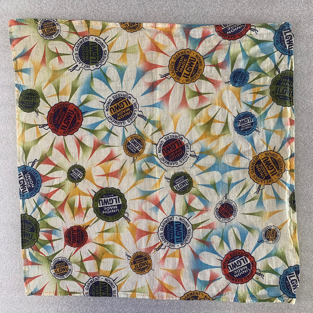 International Ladies Garment Workers Union (ILGWU) Handkerchief page 1