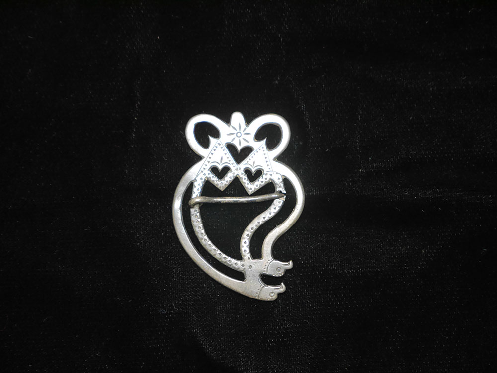 Silver Brooch made by Haudenosaunee Silversmith page 1