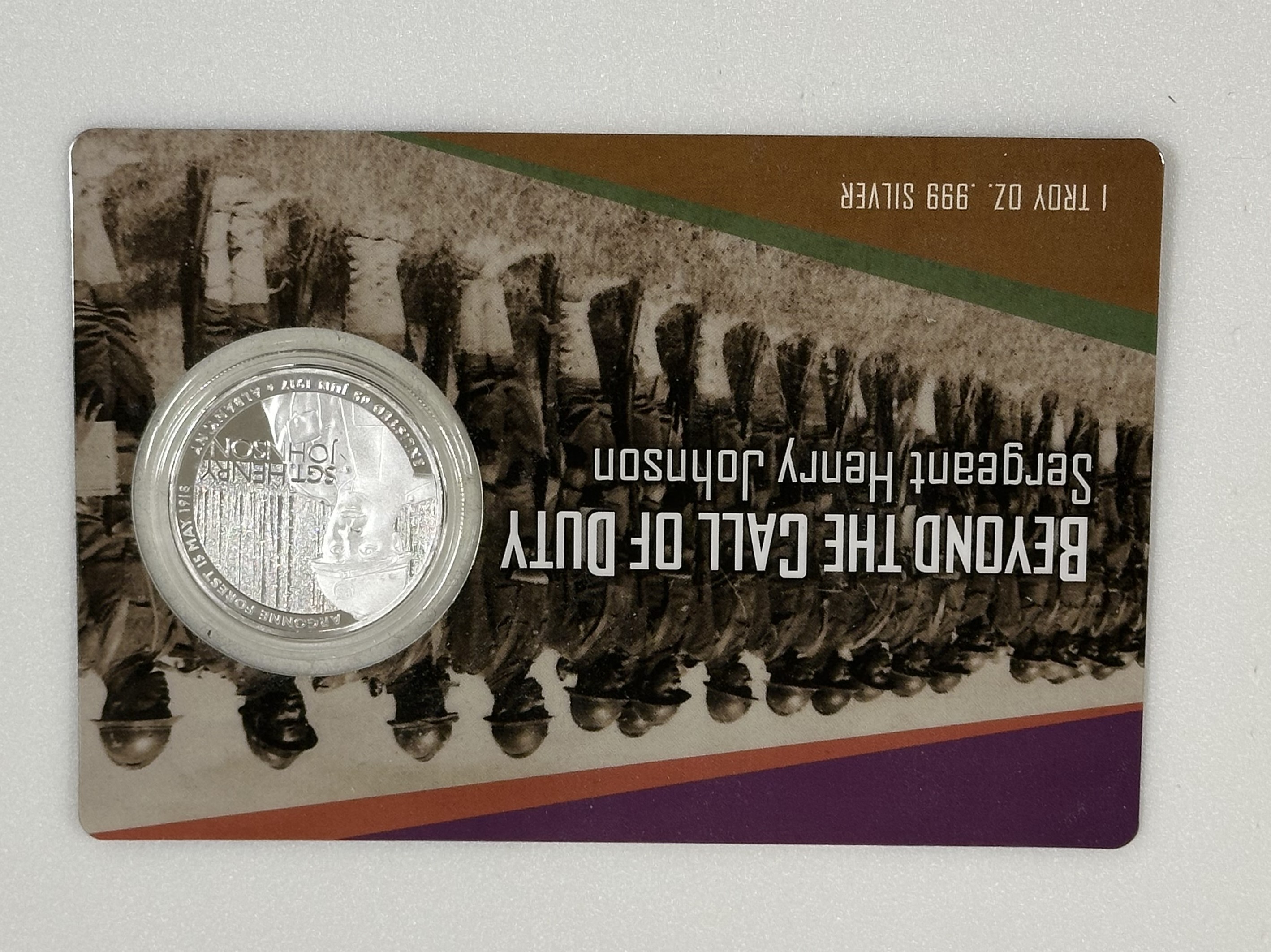 Commemorative Coin for Sergeant Henry Johnson page 1