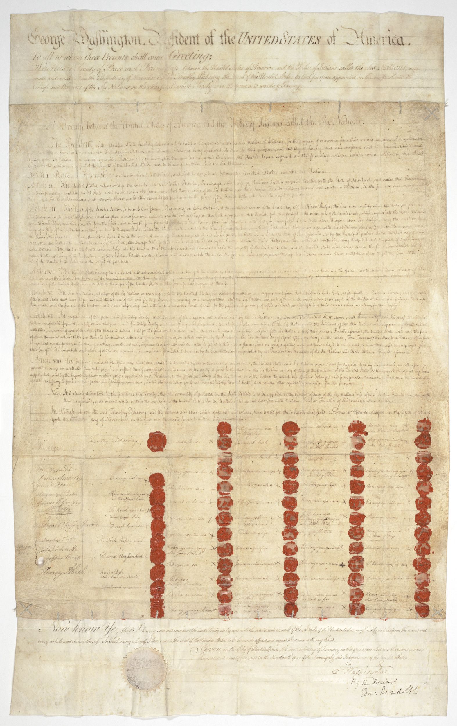 Treaty with Six Nations page 1