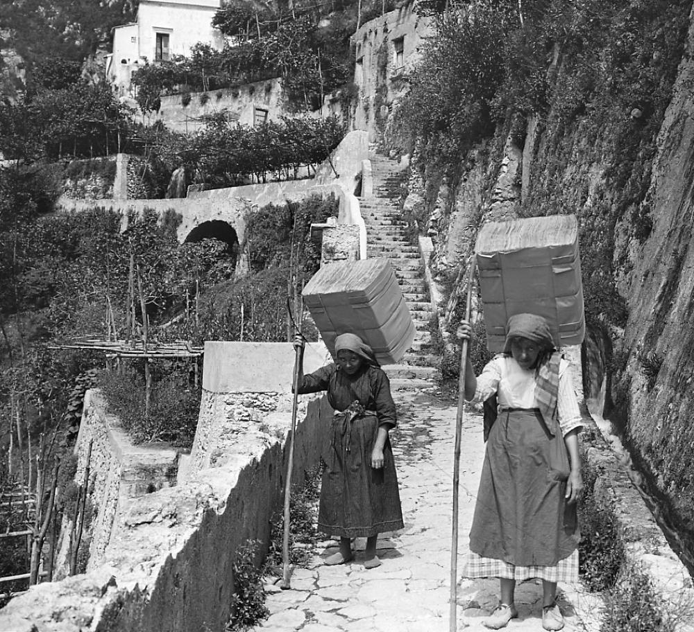 Women Carrying Bales of Paper, Italy, 1925 page 1