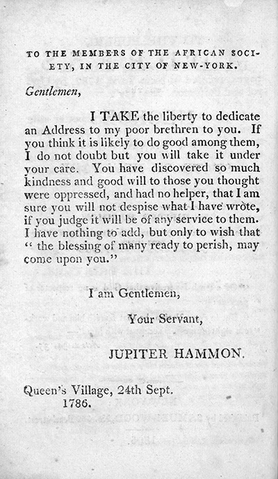 Load Jupiter Hammon, An Address to the Negroes of New York State in Main Document Viewer