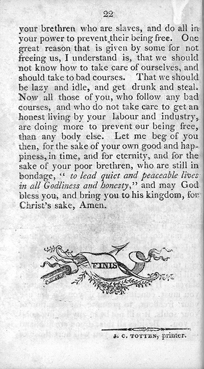 Load Jupiter Hammon, An Address to the Negroes of New York State in Main Document Viewer