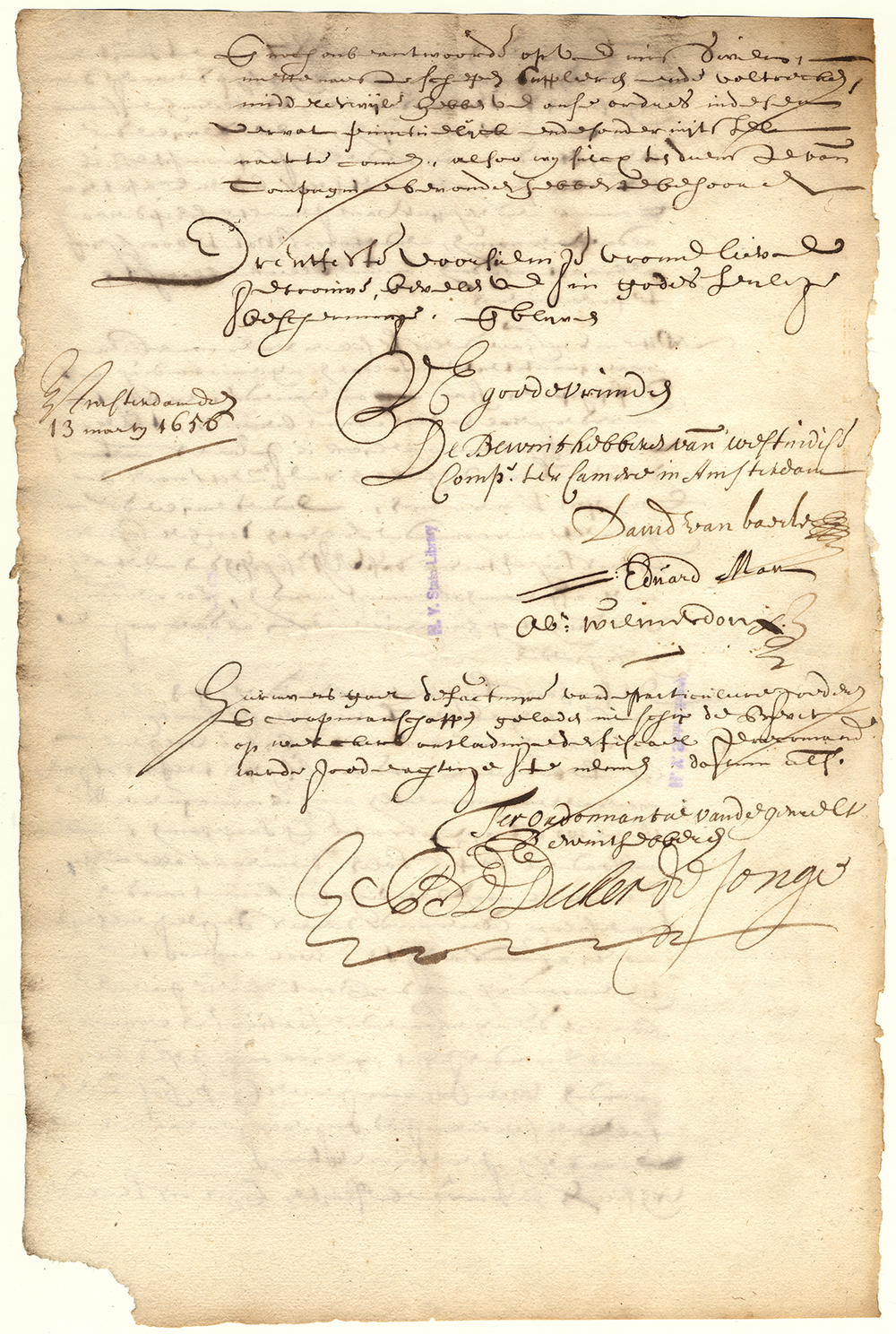 Letter from the Directors to the Director General and Council of New Netherland, March 13, 1656 page 10