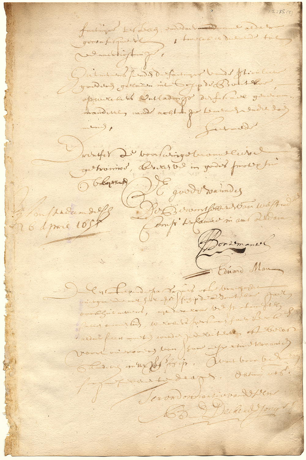 Letter from the directors at Amsterdam to the Director General and Council, April 26, 1655 page 15