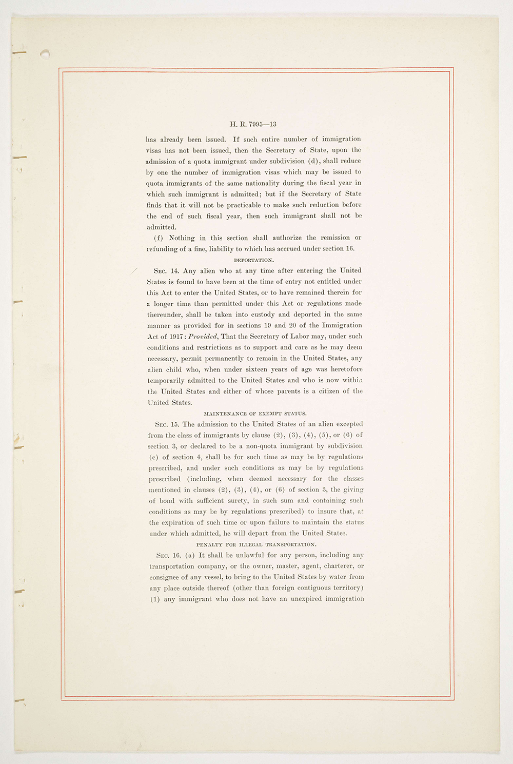 Immigration Act of 1924 page 20