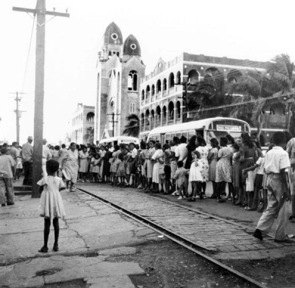 People Waiting to Buy Bread, Puerta de Tierra, Puerto Rico, n.d. page 1