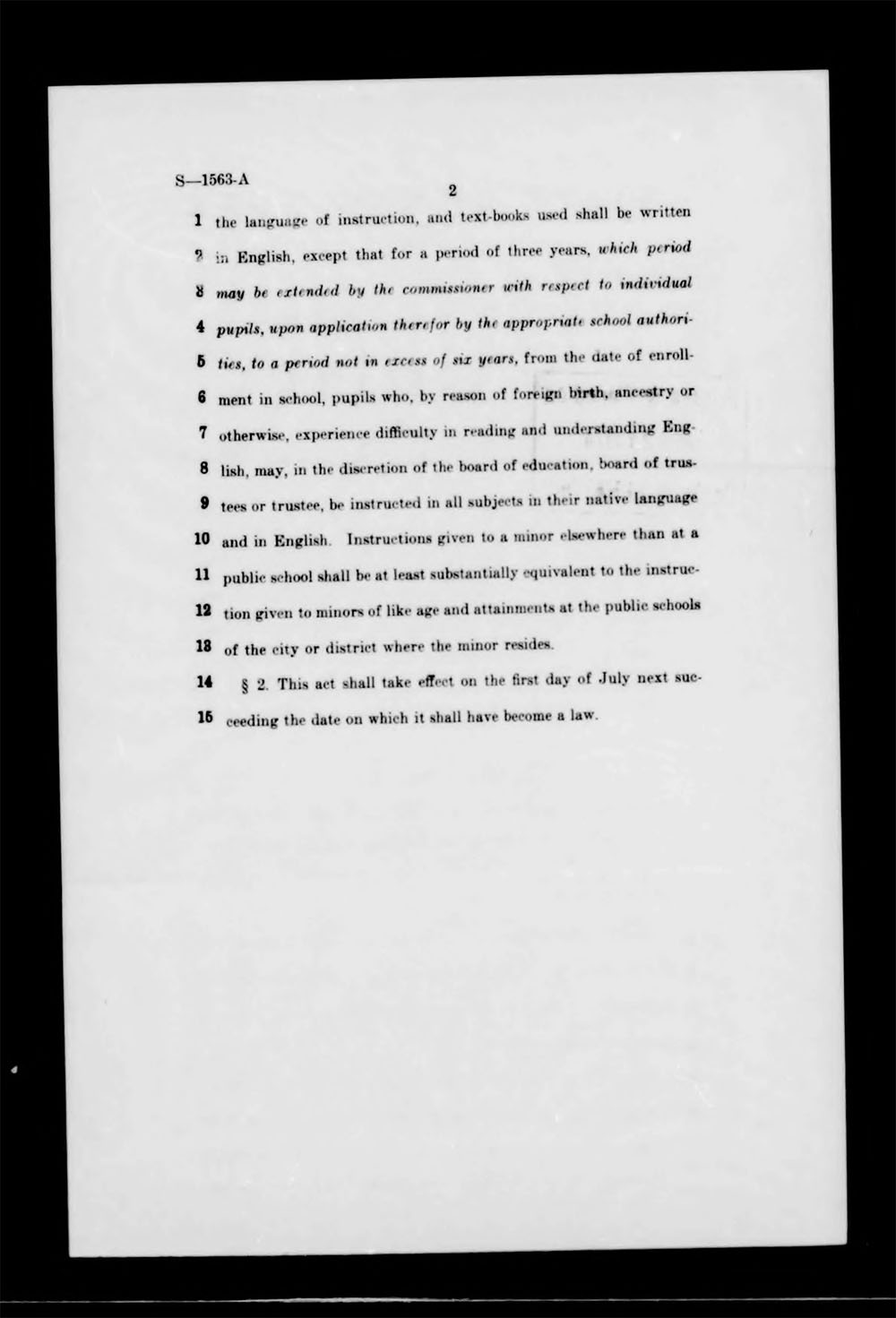 Governor's Bill Jacket, Laws from 1974, Chapter 1052 page 3