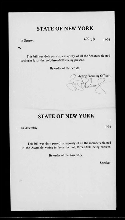 Load Governor's Bill Jacket, Laws from 1974, Chapter 1052 in Main Document Viewer