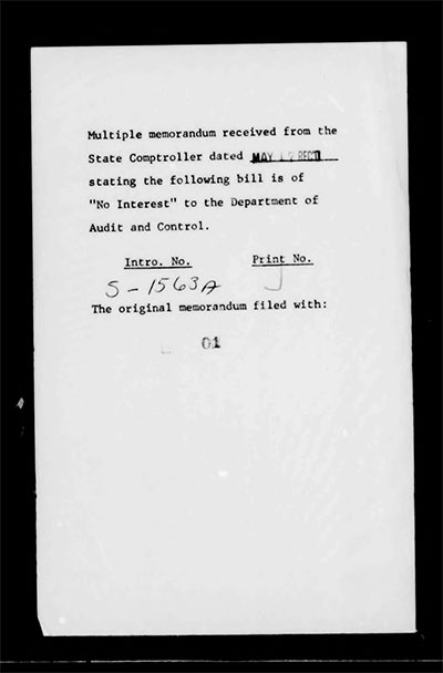 Load Governor's Bill Jacket, Laws from 1974, Chapter 1052 in Main Document Viewer