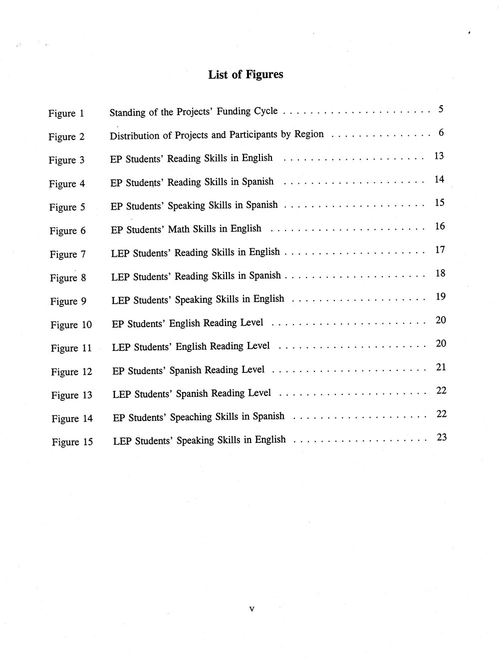 The Annual Report of the Two-Way Bilingual Education Program for the 1992 - 93 Program Year page 5