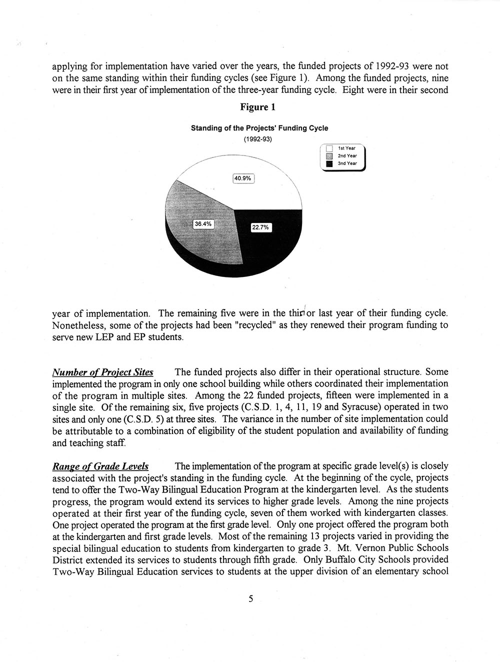 The Annual Report of the Two-Way Bilingual Education Program for the 1992 - 93 Program Year page 11