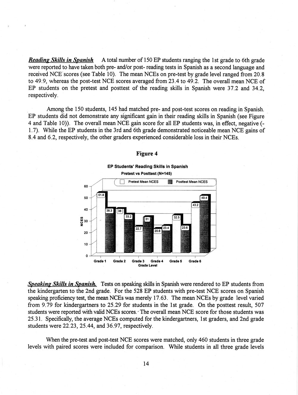 The Annual Report of the Two-Way Bilingual Education Program for the 1992 - 93 Program Year page 20