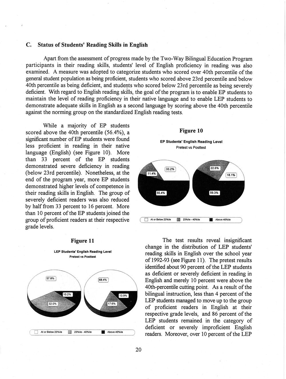 The Annual Report of the Two-Way Bilingual Education Program for the 1992 - 93 Program Year page 26