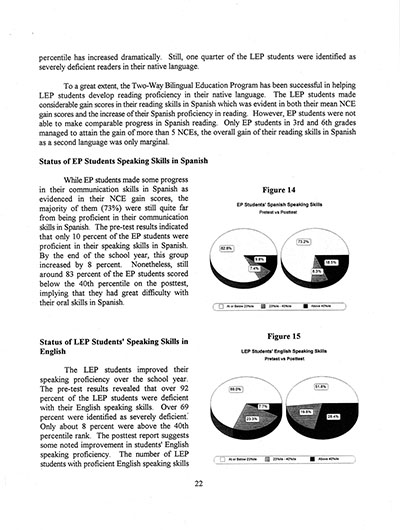Load The Annual Report of the Two-Way Bilingual Education Program for the 1992 - 93 Program Year in Main Document Viewer