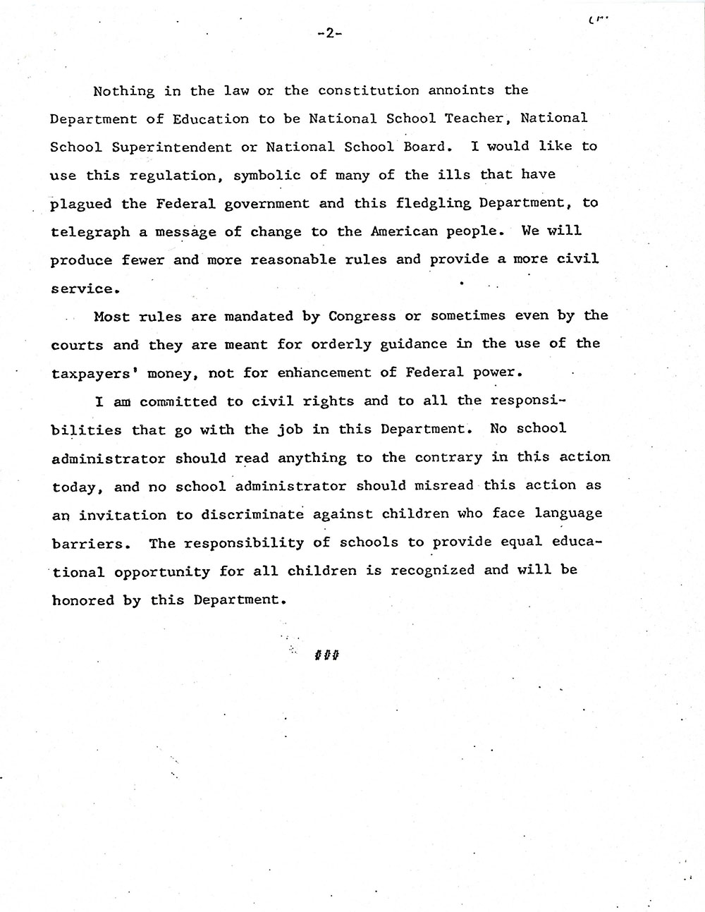 New York State Education Department's Reaction to the United States Education Department's Repeal of the "Lau Remedies" page 3