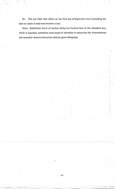 Load Memorandum Supporting Act to Require Bilingual Education in New York State in Main Document Viewer