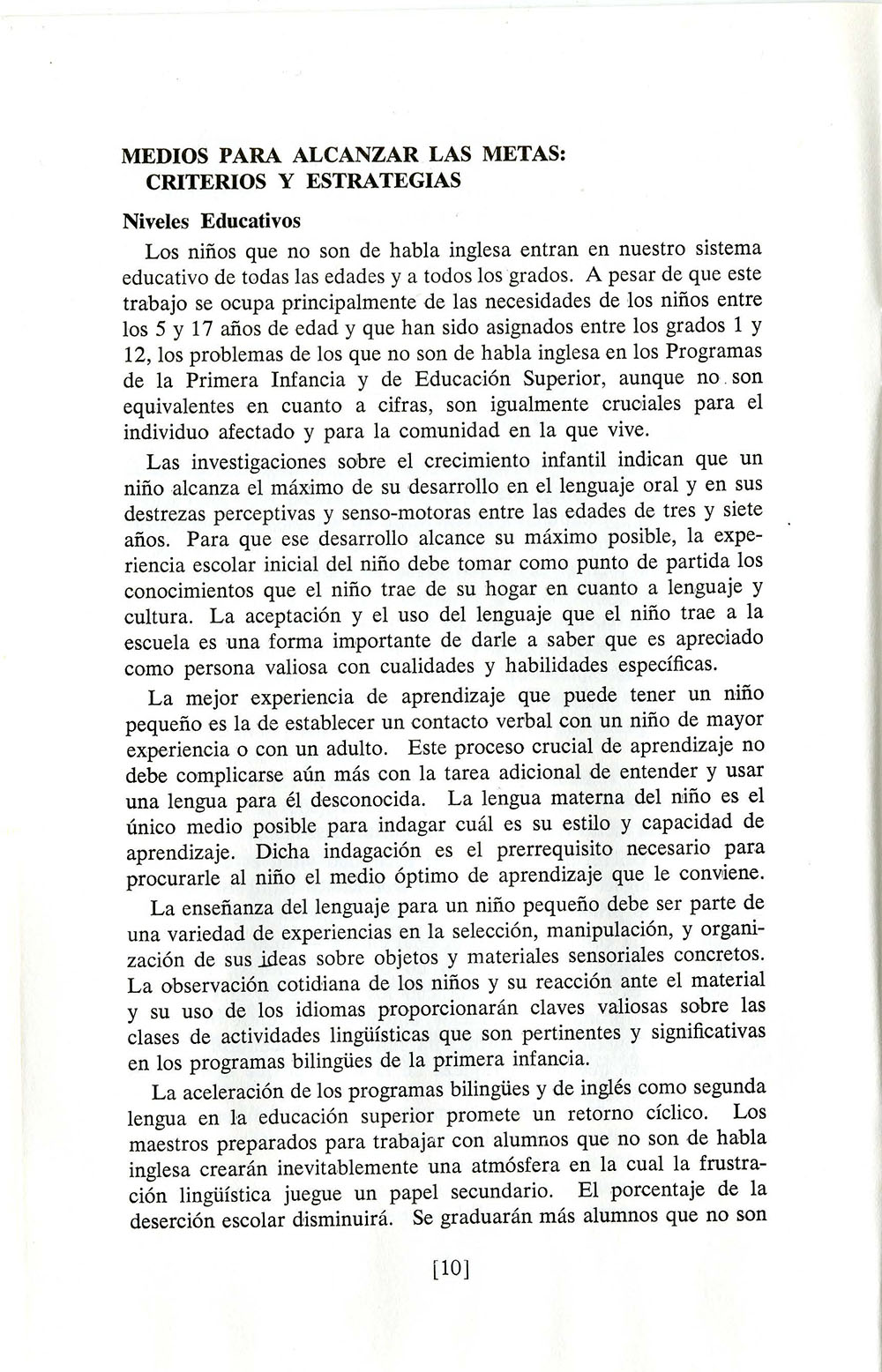 "Educación Bilingüe" page 9