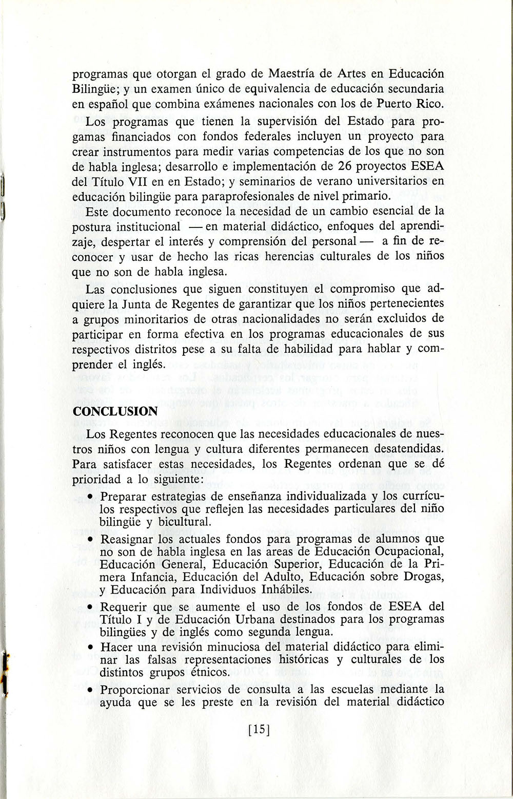 "Educación Bilingüe" page 14