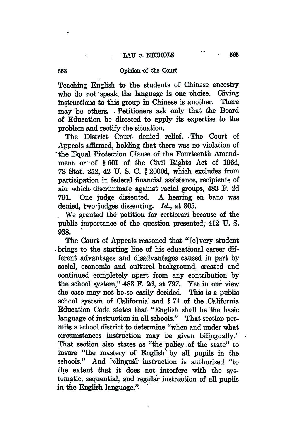 U.S. Reports: Lau v. Nichols page 3