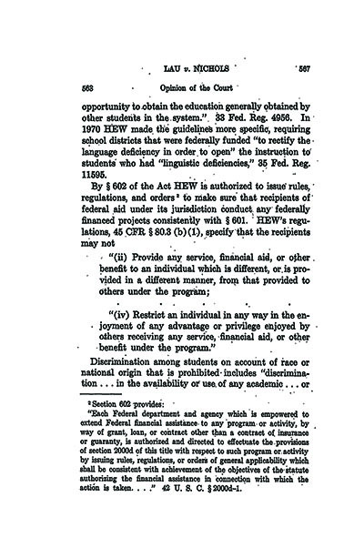 Load U.S. Reports: Lau v. Nichols in Main Document Viewer