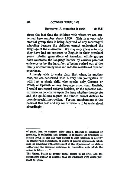 Load U.S. Reports: Lau v. Nichols in Main Document Viewer