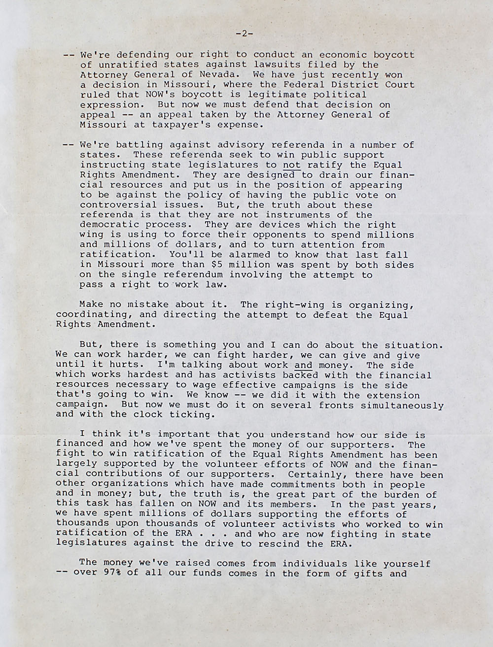 Dear Friend Letter page 2