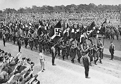 Hitler Youth members marching at a Reich Youth Day Rally in Potsdam thumbnail page 1