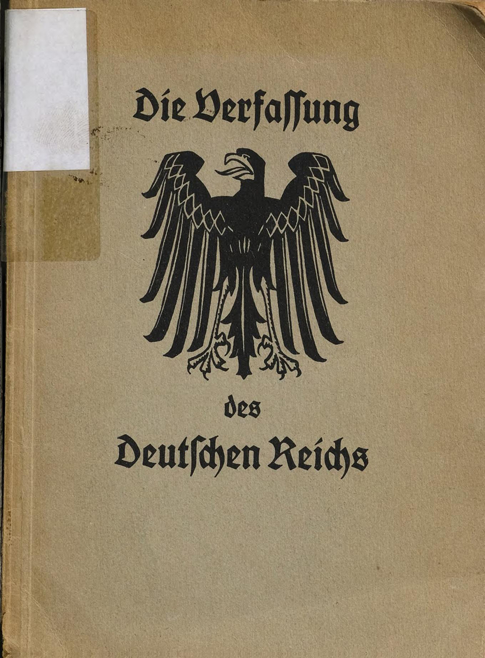 Excerpt from the Weimar Constitution page 1