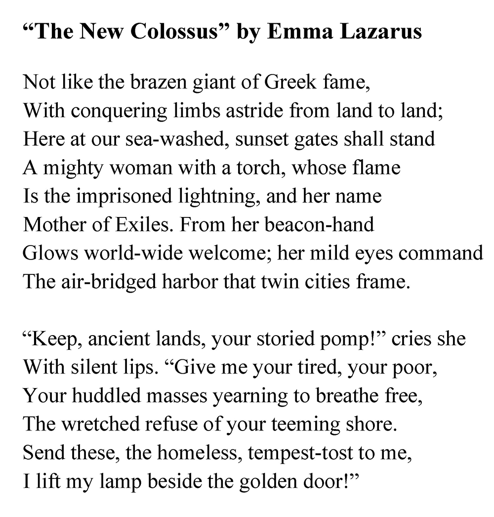 "The New Colossus" page 2