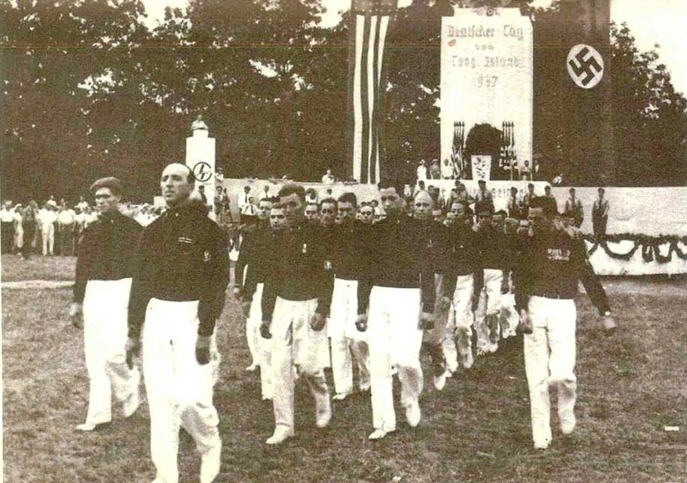 Italian Black Shirts March at Camp Siegfried page 1