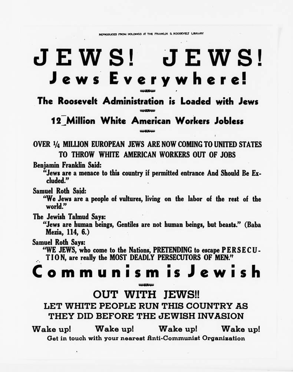 "Jews! Jews! Jews Everywhere!" page 1
