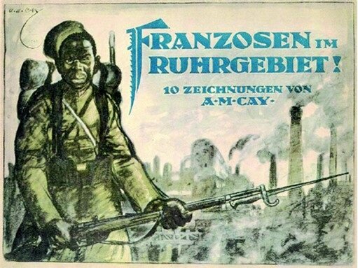 Cover of "Franzosen im Ruhrgebiet!" (French in the Ruhr Area) page 1
