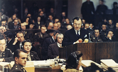 Justice Jackson Delivering the Opening Statement at Nuremberg thumbnail page 1