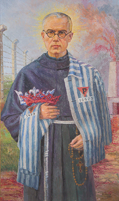 Painting of Saint Maximillian Kolbe thumbnail page 1