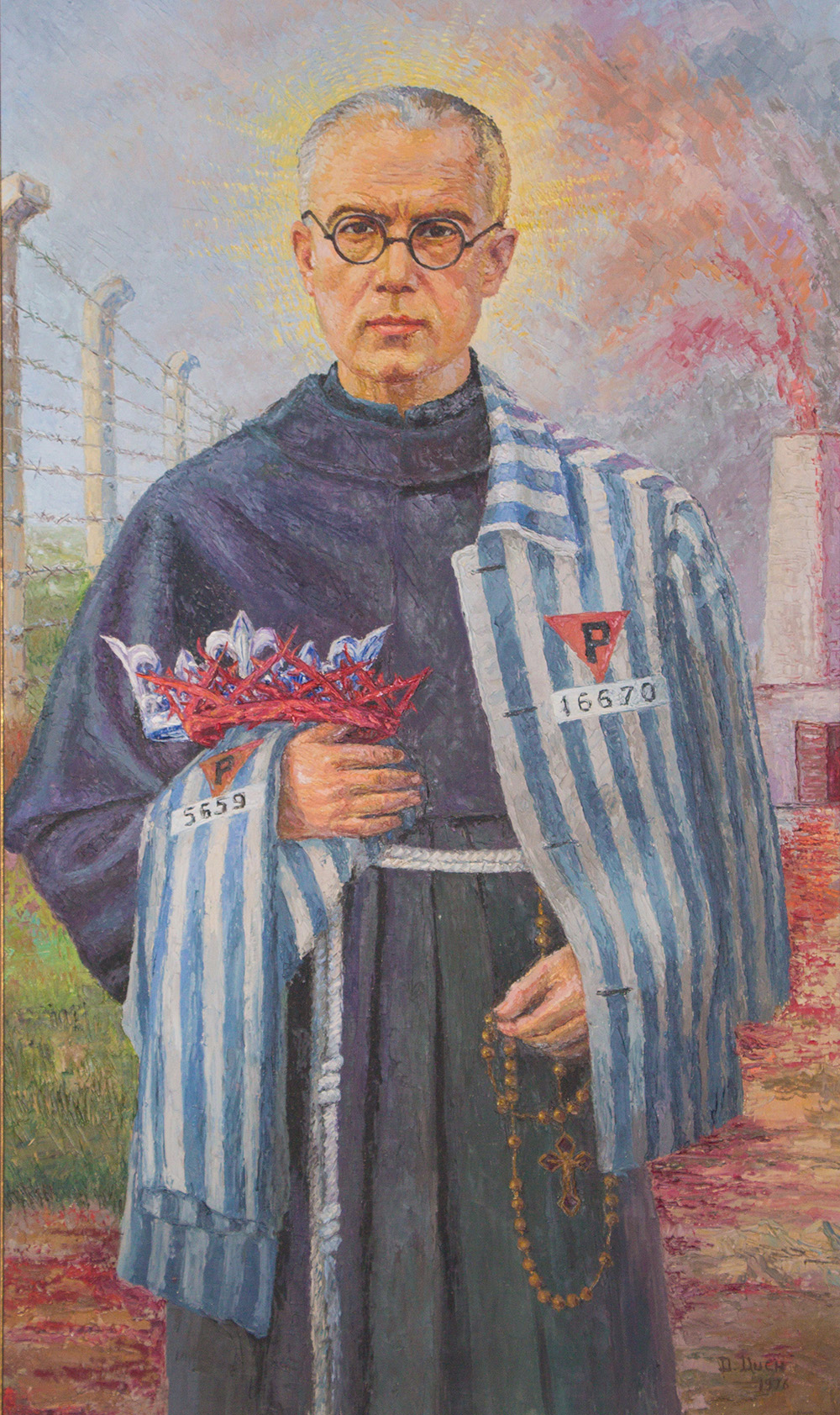 Painting of Saint Maximillian Kolbe page 1