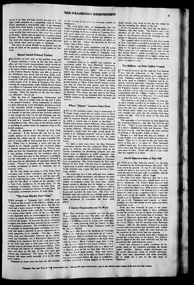 Article from "The Dearborn Independent," September 24 1921, "How Jews Ruled and Ruined Tammany Hall" thumbnail page 2