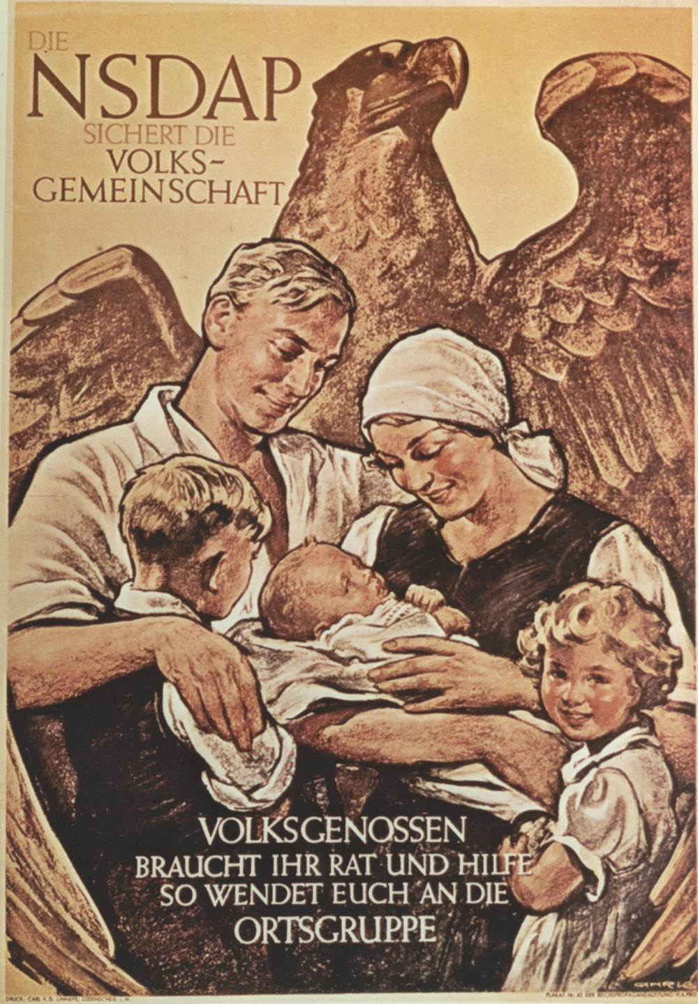 Die NSDAP sichert die Volksgemeinschaft [The NSDAP Protects the People's Community] page 1