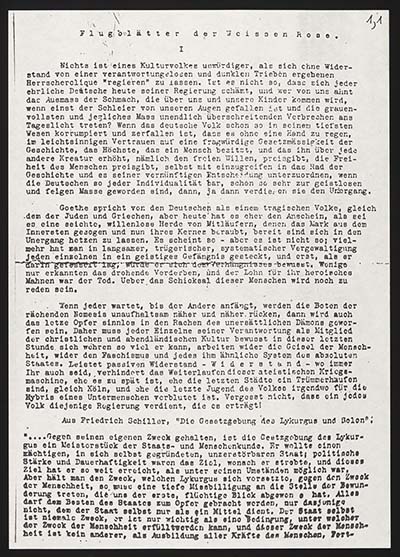 Load Leaflet 1 of the White Rose in Main Document Viewer