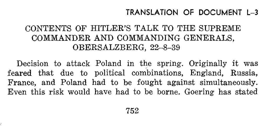 Translation of Hitler's Obersalzberg Speech page 1