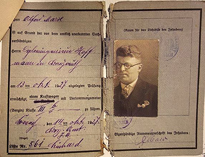 Alfred Marx Drivers' License thumbnail page 1