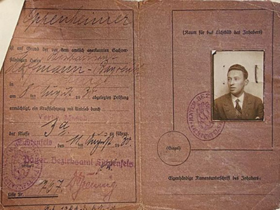 Alfred Oppenheimer Drivers' License thumbnail page 1