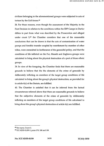 Second Decision on the Prosecution's Application for a Warrant of Arrest thumbnail page 24