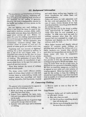 Load Conserving Clothing, Fight Waste Booklet, page 19, 1944 in Main Document Viewer