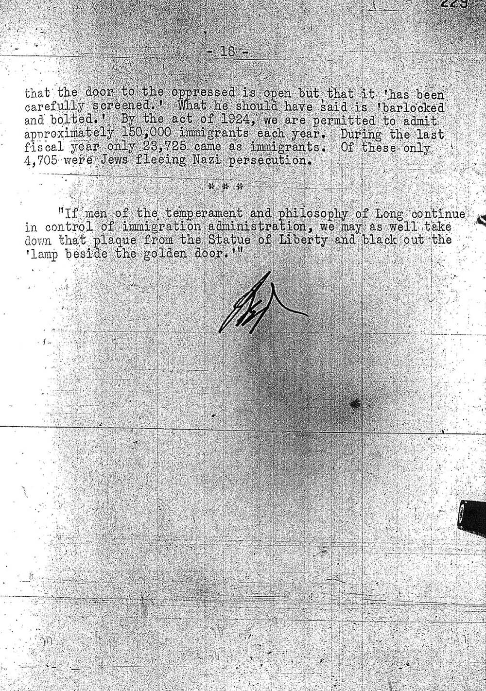 "Report to the Secretary on the Acquiescence of This Government in the Murder of the Jews" page 18