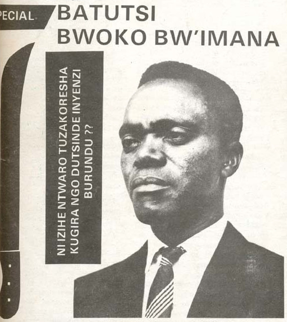 "Tutsi, Race of God!" page 1